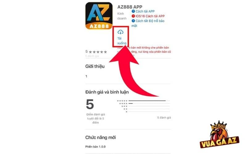 Bấm chọn tải xuống thiết bị của bạn