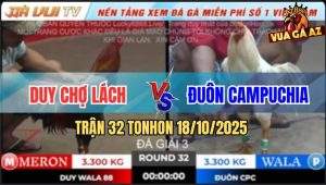 Trận 32 TonHon 18/10/2025 - Anh Duy Chợ Lách Gặp Anh Đuôn Campuchia