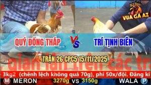 Trận 26 CPC5 15/11/2025 - Anh Quý Đồng Tháp Và Anh Trí Tịnh Biên