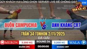 Trận 34 TonHon 2/11/2025 - Anh Đuôn Campuchia Và Anh Khang CR7