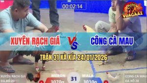 Trận 31 Xà Xía 24/1/2026 - Điều Đá 3 Chân Úa Té Như Người Say Rượu